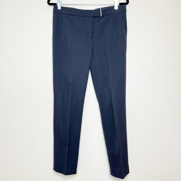 Brunello Cucinelli Grey Straight leg Wool Slacks Size 6 - Picture 1 of 15